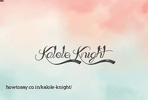 Kalole Knight