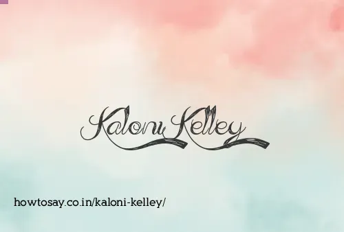 Kaloni Kelley