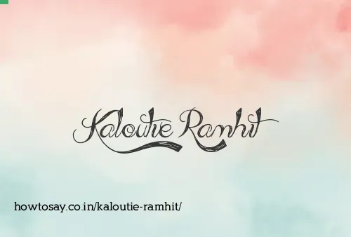 Kaloutie Ramhit