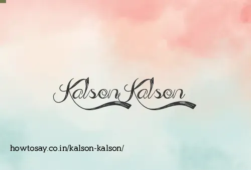 Kalson Kalson
