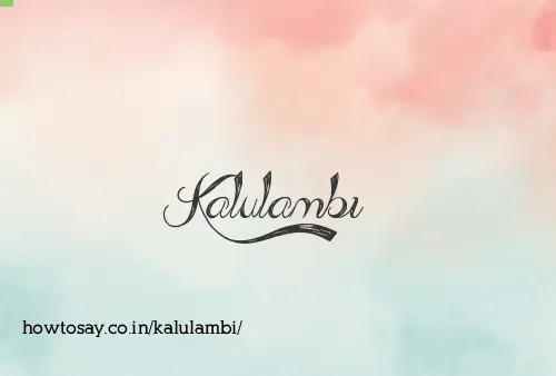 Kalulambi