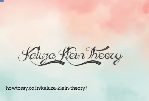 Kaluza Klein Theory