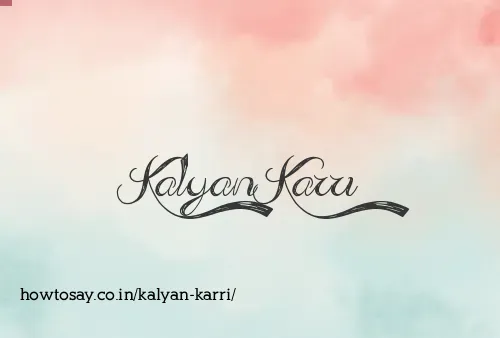 Kalyan Karri