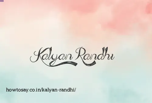 Kalyan Randhi