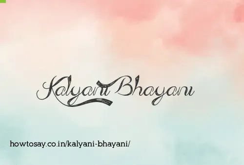 Kalyani Bhayani