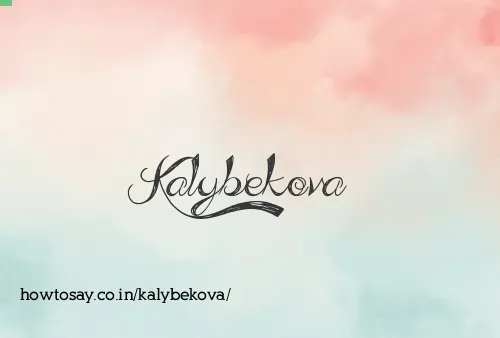 Kalybekova