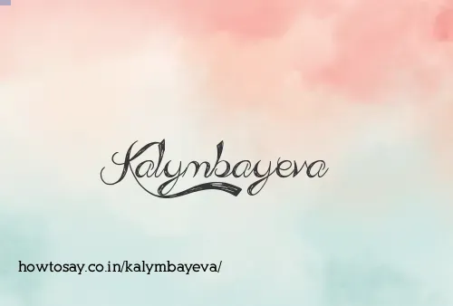 Kalymbayeva
