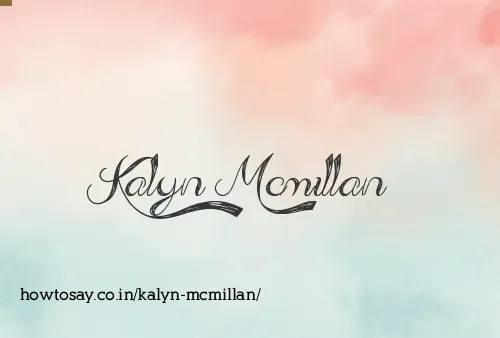 Kalyn Mcmillan