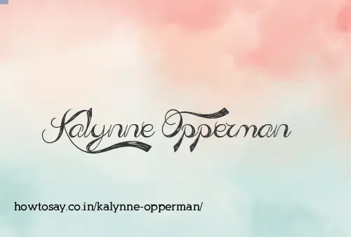 Kalynne Opperman