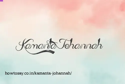 Kamanta Johannah