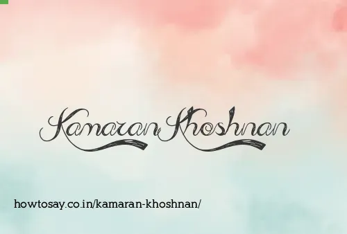 Kamaran Khoshnan
