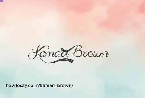 Kamari Brown