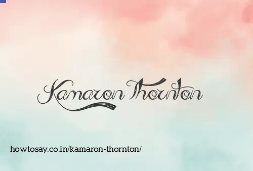 Kamaron Thornton