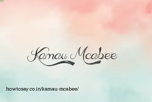 Kamau Mcabee
