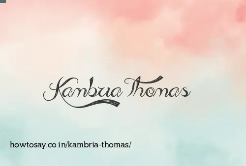 Kambria Thomas