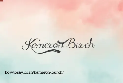 Kameron Burch