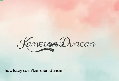 Kameron Duncan