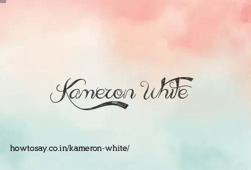 Kameron White
