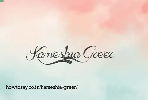 Kameshia Greer