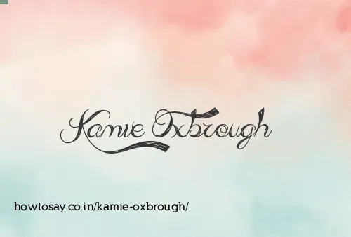 Kamie Oxbrough