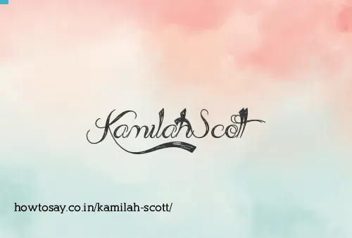 Kamilah Scott