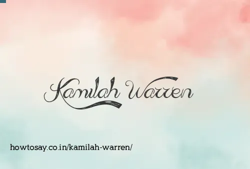 Kamilah Warren