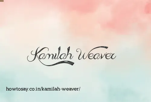 Kamilah Weaver