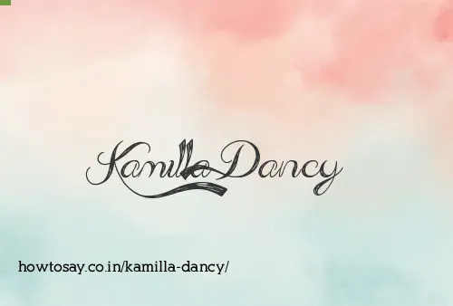 Kamilla Dancy