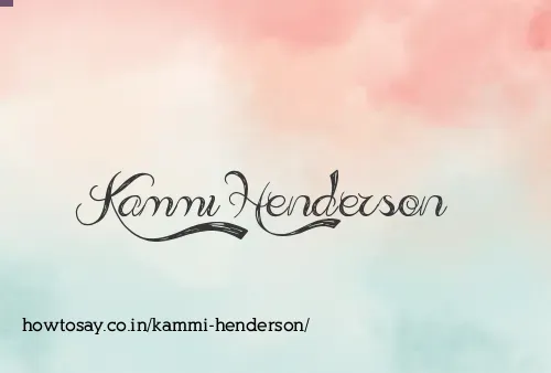 Kammi Henderson