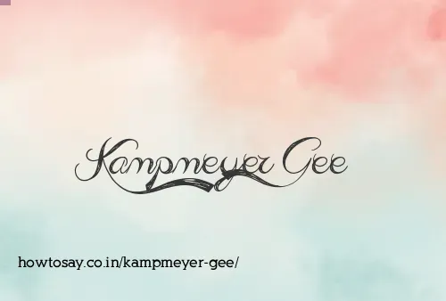 Kampmeyer Gee