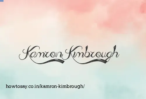 Kamron Kimbrough