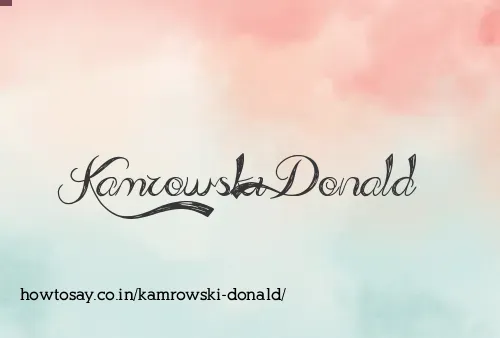 Kamrowski Donald