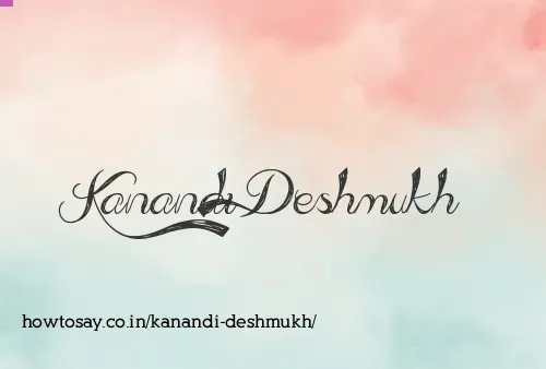 Kanandi Deshmukh