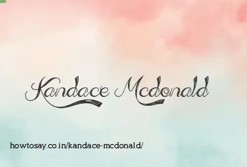 Kandace Mcdonald