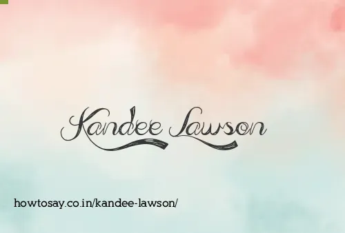 Kandee Lawson