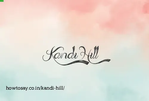 Kandi Hill