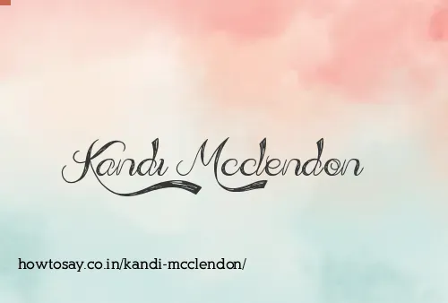 Kandi Mcclendon