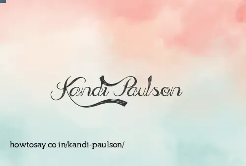 Kandi Paulson
