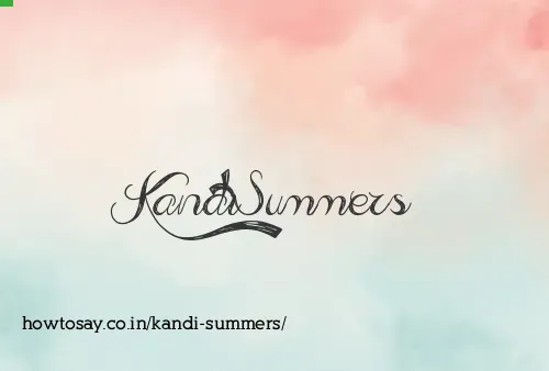 Kandi Summers