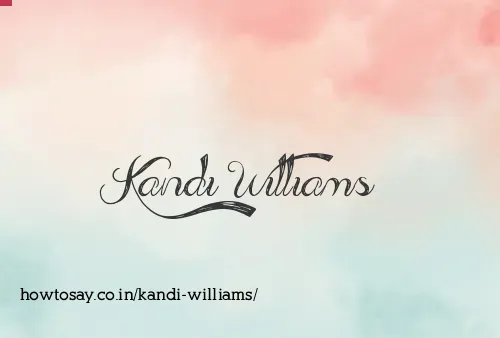 Kandi Williams