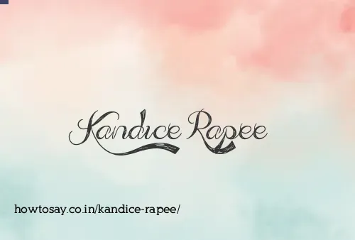 Kandice Rapee