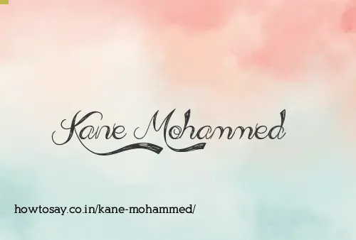 Kane Mohammed