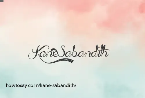 Kane Sabandith