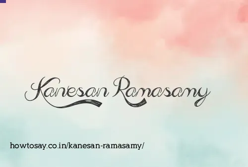 Kanesan Ramasamy