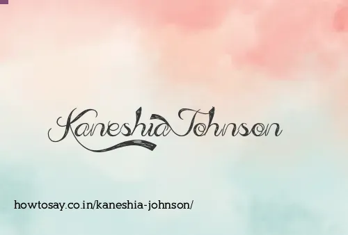 Kaneshia Johnson