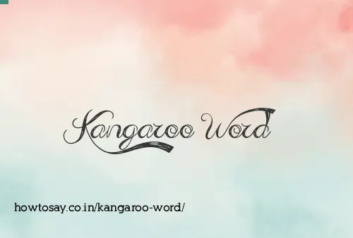 Kangaroo Word