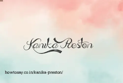 Kanika Preston