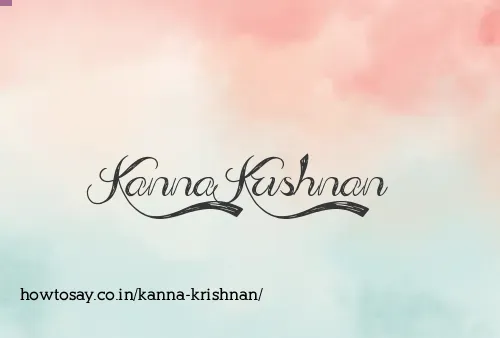Kanna Krishnan