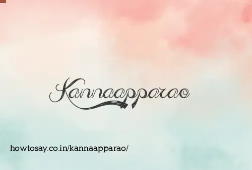 Kannaapparao