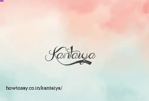 Kantaiya
